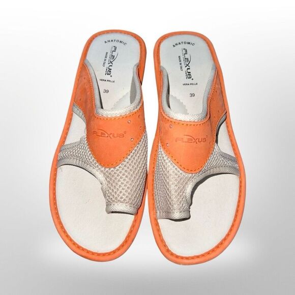 Spring Step Women's Flexus Pascalle Slide Sandal Orange Nubuck/Beige 39 US 8.5 - Picture 3 of 7